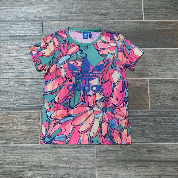 adidas Tops - ADIDAS Floral T-Shirt